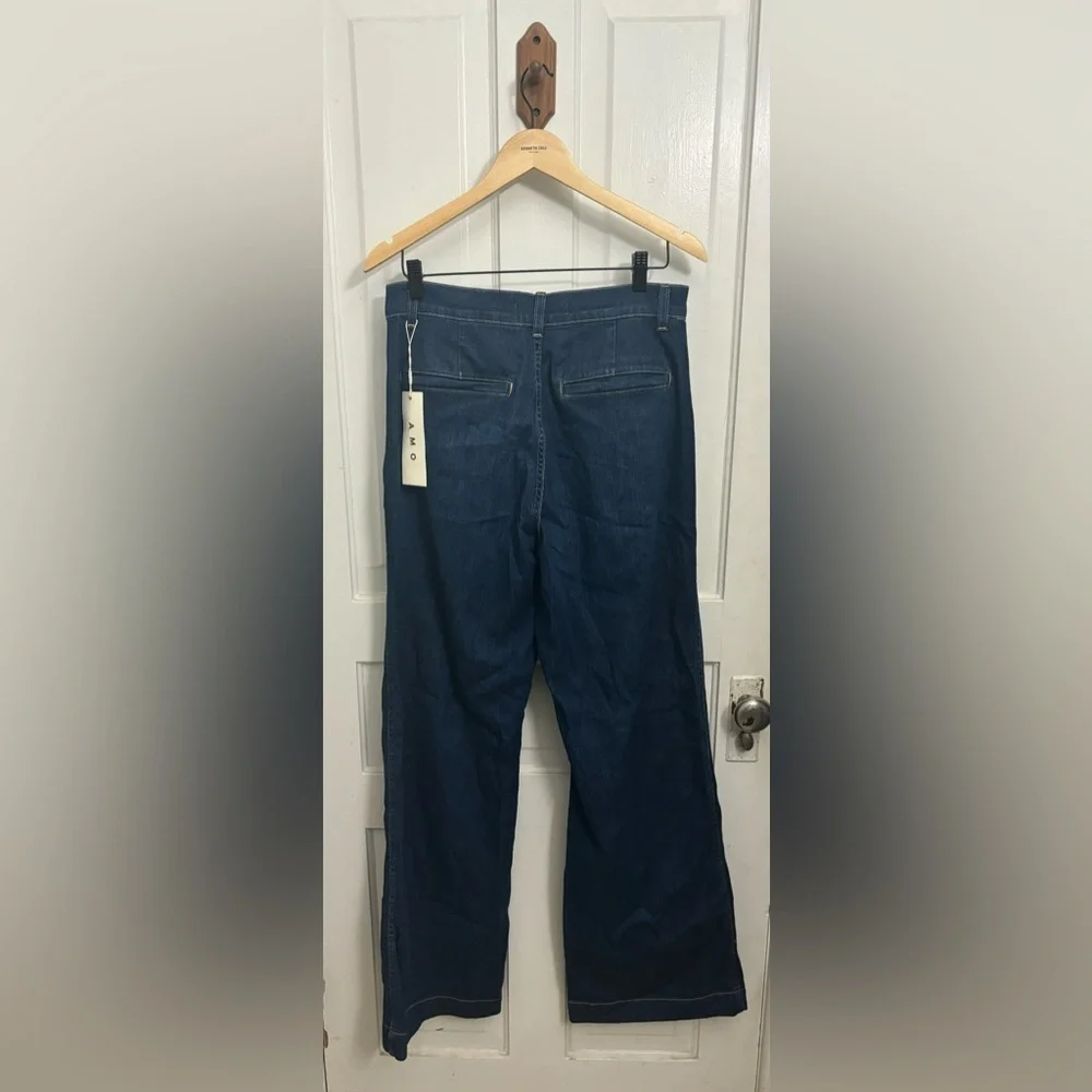 AMO CJ Pant High Rise Wide Leg Jeans Size 30